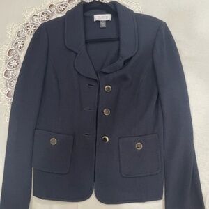 St John knit jacket , Size 6, Black
